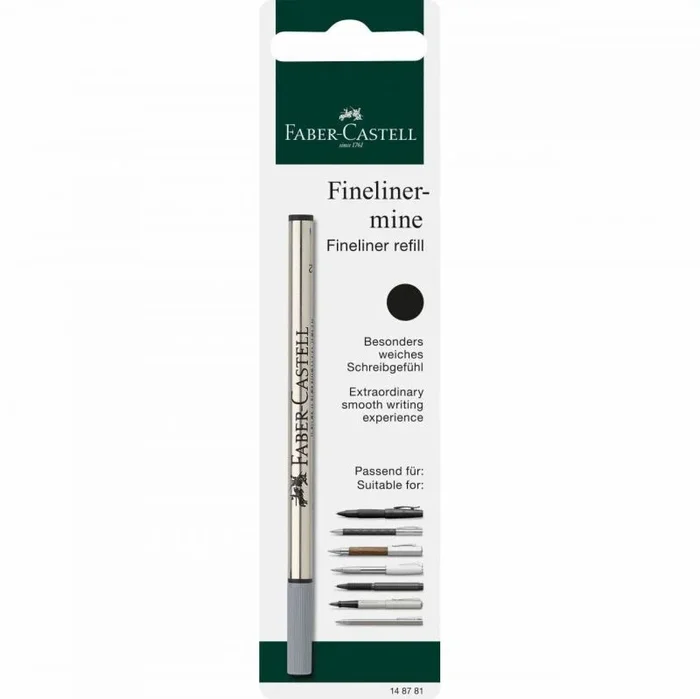 Faber-Castell 148781 Recambio de bolígrafo Negro 1 pieza(s)