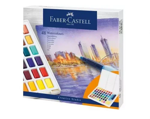 Faber-Castell 169748 pintura a base de agua Multi Paleta 48 pieza(s)