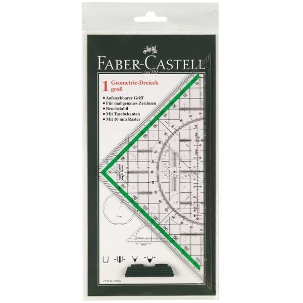 Faber-Castell 177090 triángulo Transparente 1 pieza(s)