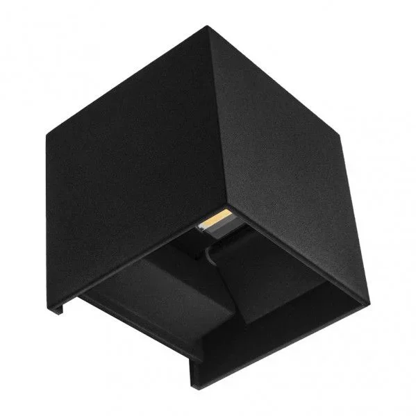 FABRILAMP 170362209 | Aplique Barredor De Pared 10w 6000k Segmento Negro Ip65 10x10x10cm Aluminio 800lm Orientable