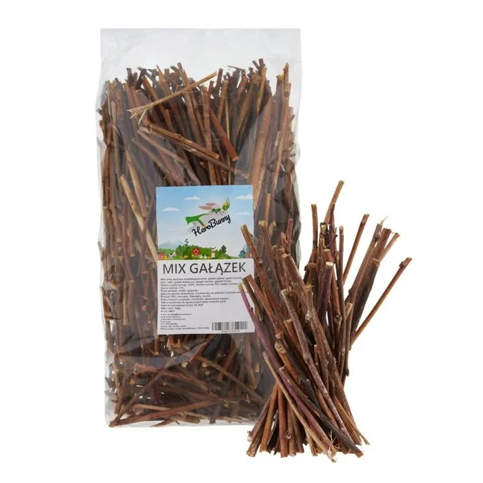 Factoryherbs herobunny mix twigs – treat for rodents and rabbit – 500 g