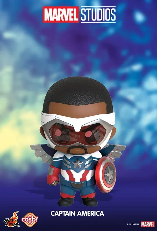 Falcon y el soldado de invierno minifigura cosbi captain america 8 cm