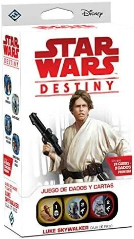 Fantasy Flight Games- Star Wars Destiny: Caja de Inicio: Luke Skywalker – Español, Color (FFSWD10)