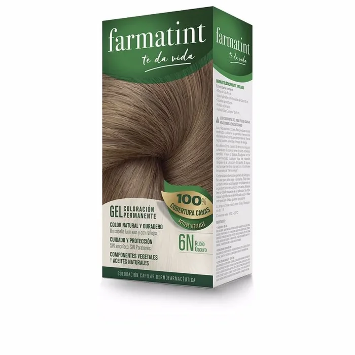 Farmatint Gel Coloración Permanente 6N Rubio Oscuro