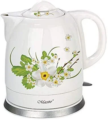 Feel-Maestro MR066 green tetera eléctrica 1,5 L 1200 W Verde, Blanco