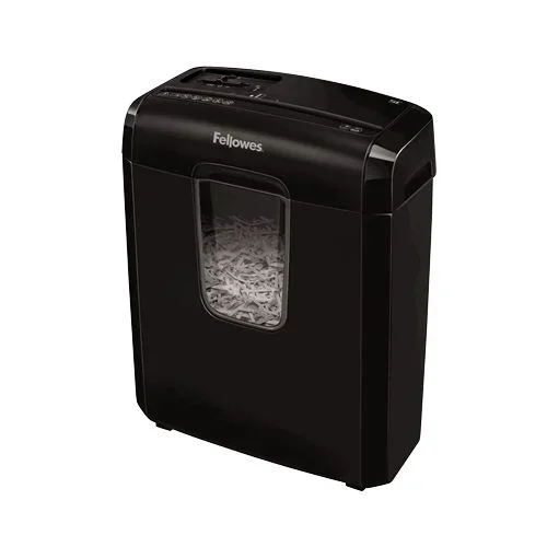 Fellowes 6c destructora de papel manual corte en particulas – destruye hasta 6 hojas – 11l