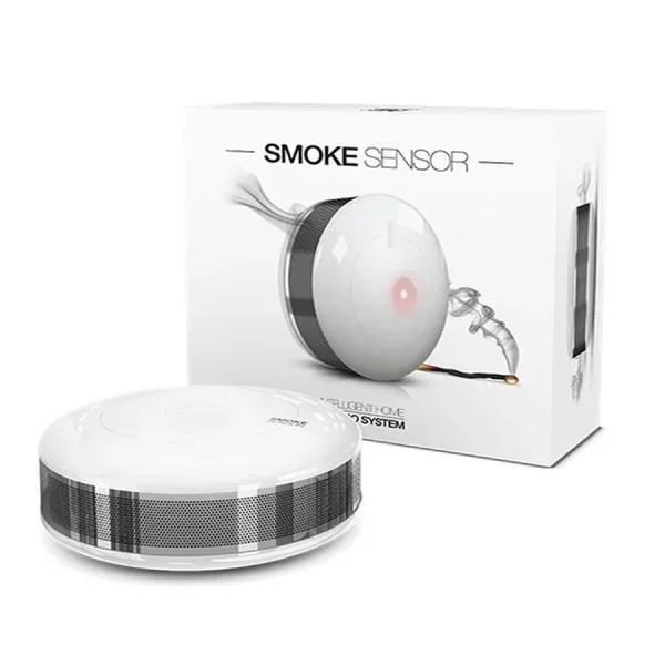 Fibaro FGSD-002 ZW5 Detector de Humo con Batería Para Sistema domótico para hogares inteligentes Z-wave