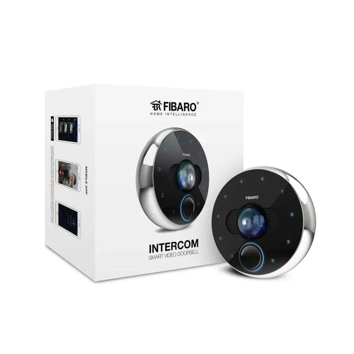 Fibaro Intercom sistema de intercomunicación de video Negro, Blanco 4 MP – Sistemas de intercomunicación de video (H.265,M-JPEG, Negro, Blanco, IP54, Exterior, Ethernet rápido, 10,100 Mbit/s)