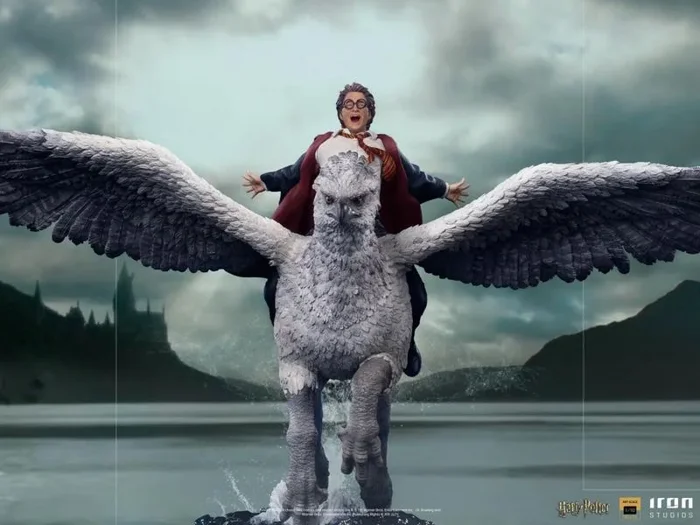 Figura art scale 1/10 harry potter harry y buckbeak