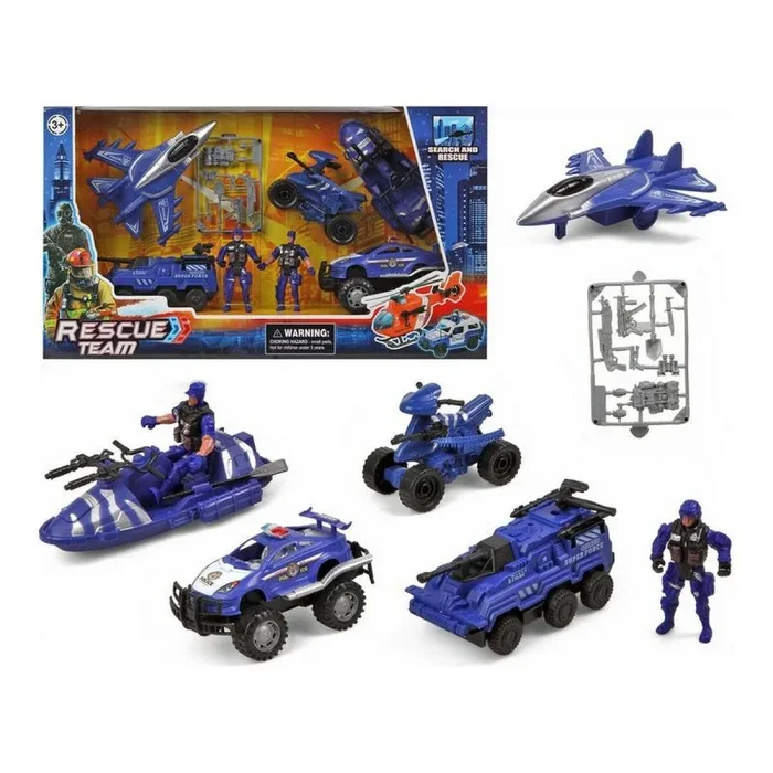 Figura de acción rescue team policía