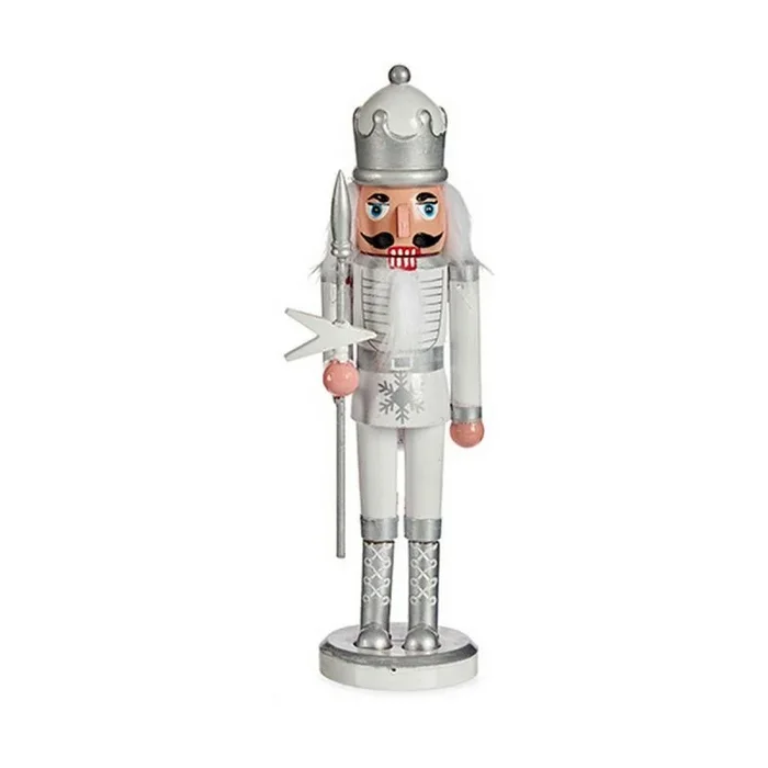 Figura decorativa blanco cascanueces 18,5 x 81,5 x 16,5 cm plástico