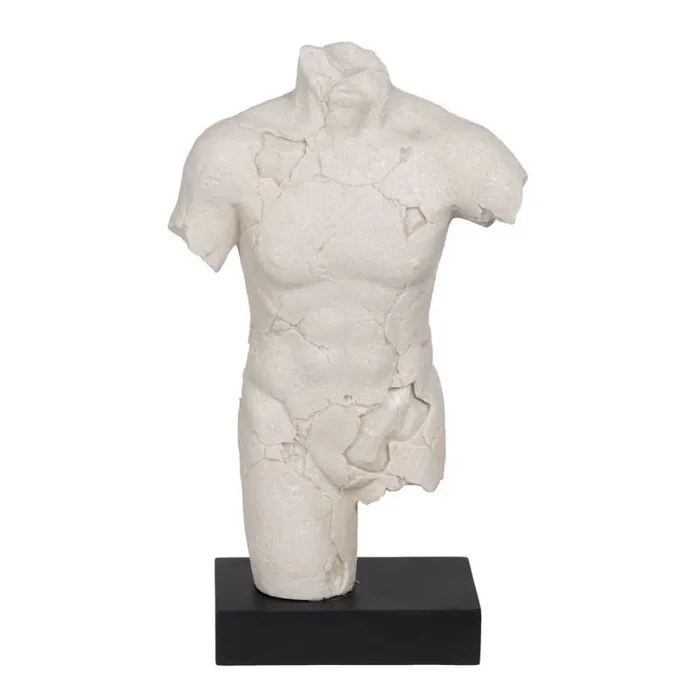 Figura decorativa negro crema 26,5 x 14 x 45 cm