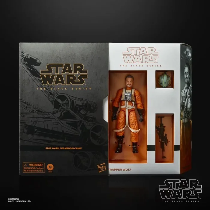 Figura star wars the mandalorian trapper wolf serie black