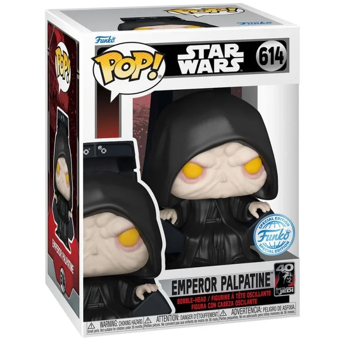 Figurine Funko Pop Star Wars Return of the Jedi 40th Emperor Spectating