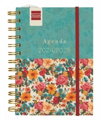 Finocam – Agenda Mini Institut 2024 2025 Semana Vista Horizontal Septiembre 2024 – Agosto 2025 (12 meses) Garden Español