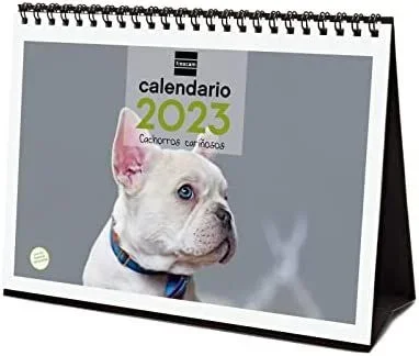 Finocam calendario cachorros de sobremesa para escribir s 2023