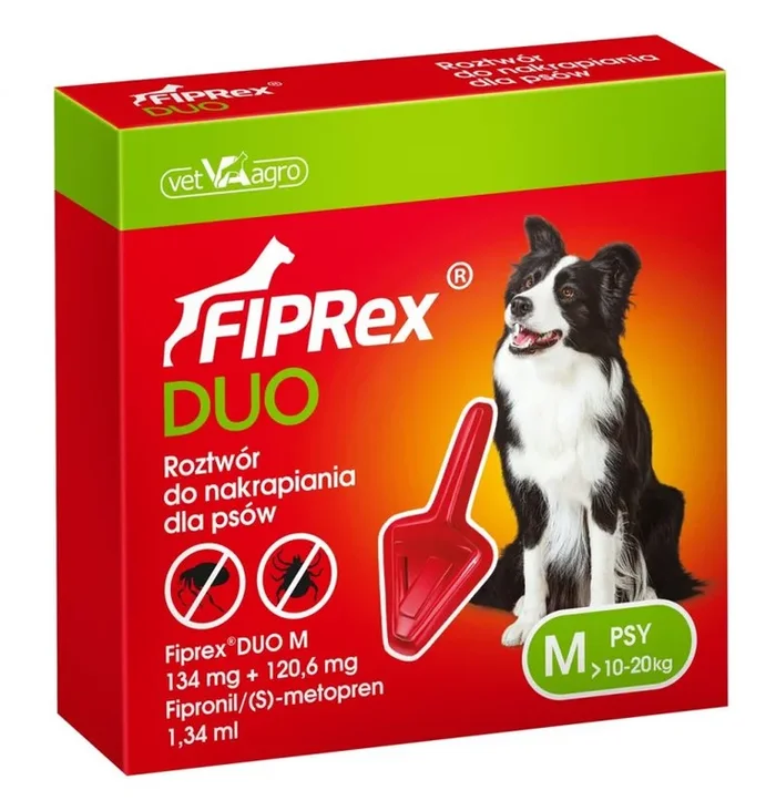 Fiprex duo gotas antiparasitarias para perros m – 1,34 ml