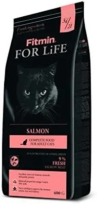 FITMIN For Life Salmon alimento seco para gatos 400 g Adulto Salmón