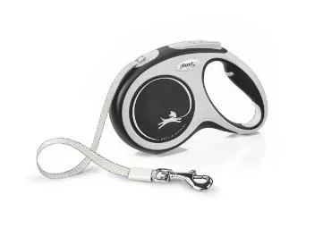 Flexi New Comfort M Tape 5 m Negro Perro Correa retráctil