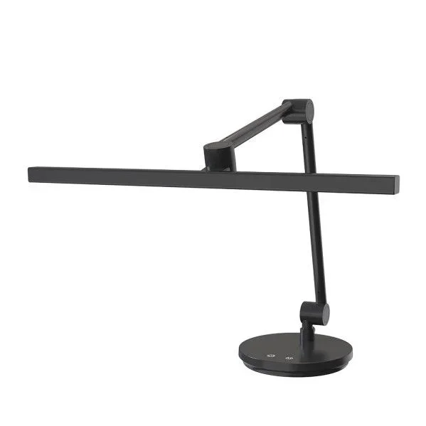 Flexo borges negro 10w 900lm 3000-4000-6500k 3 intens. de luz articulable orientable tactil regx48x18,4 cm
