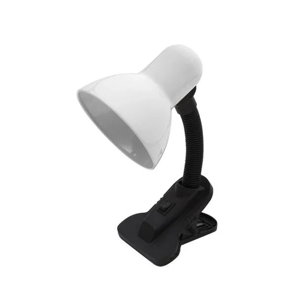 Flexos yezco 1xe27 blanco fijacion c/pinza flexible orientable 26×11,5×12 cm
