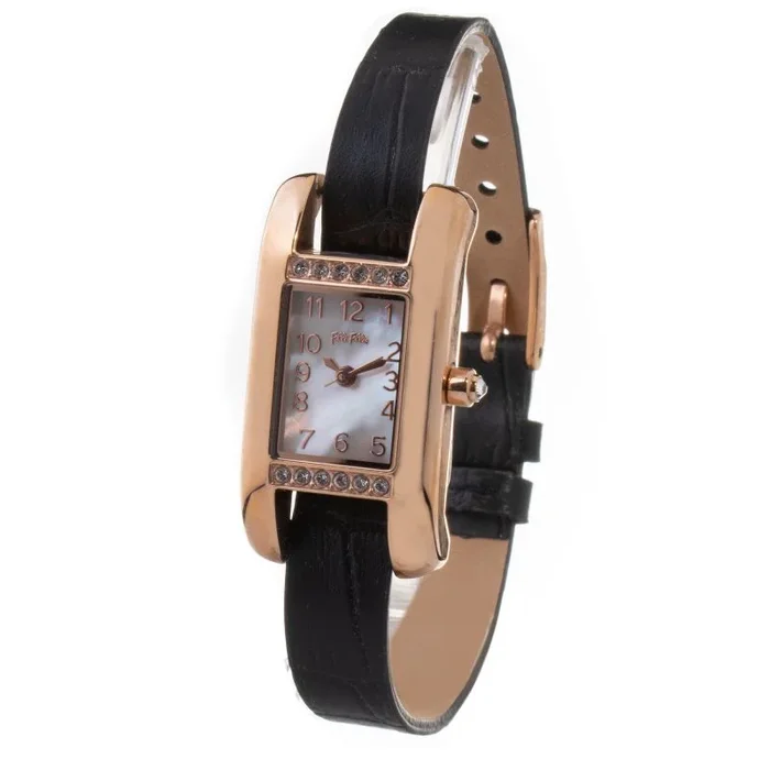 Folli Follie Reloj Mujer Analogico Cuarzo con Correa de Cuero WF13B064SPW