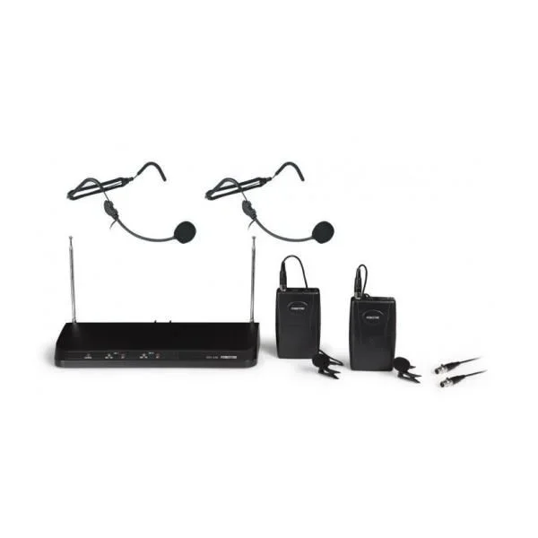 FONESTAR MSH-236 Sistema de microfonía inalámbrica VHF 2 Canales