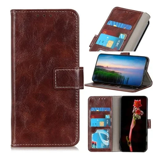 For Vivo S12 / V23 5G Retro Crazy Horse Texture Horizontal Flip Leather Case(Brown)