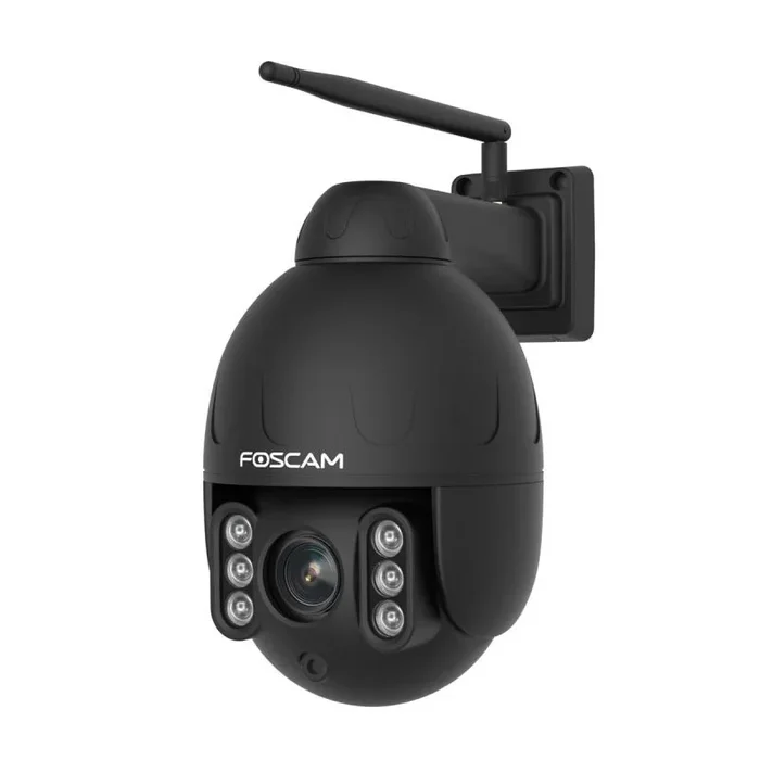 Foscam Cámara de vigilancia SD4 de doble banda Wi-Fi PTZ domo de 4 MP con zoom óptico 4x y visión nocturna de hasta 50 m, detección de personas, detección de movimiento y sonido