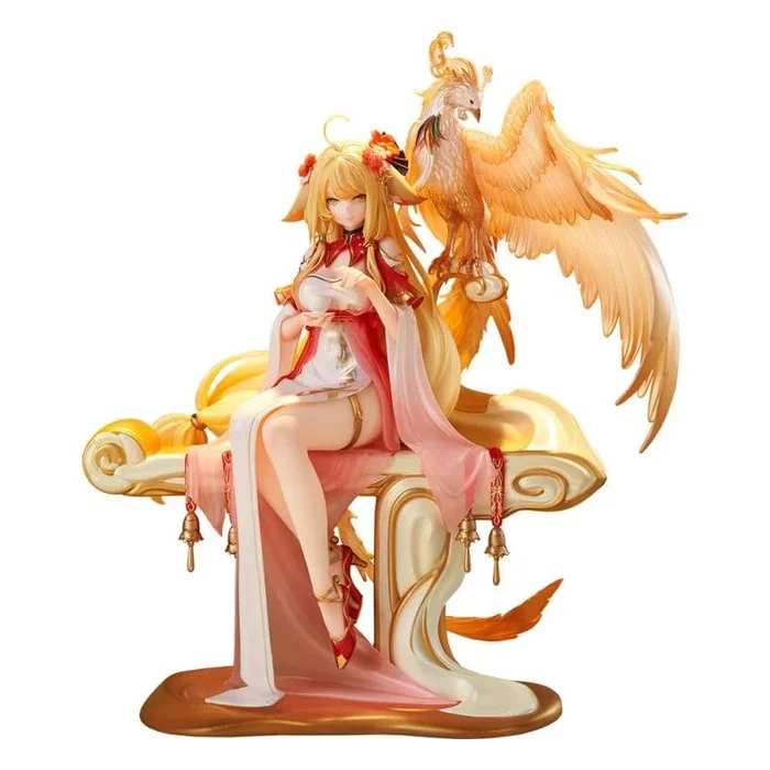 Fox spirit matchmaker estatua pvc 1/7 honghong tushan golden feather dress ver. 27 cm
