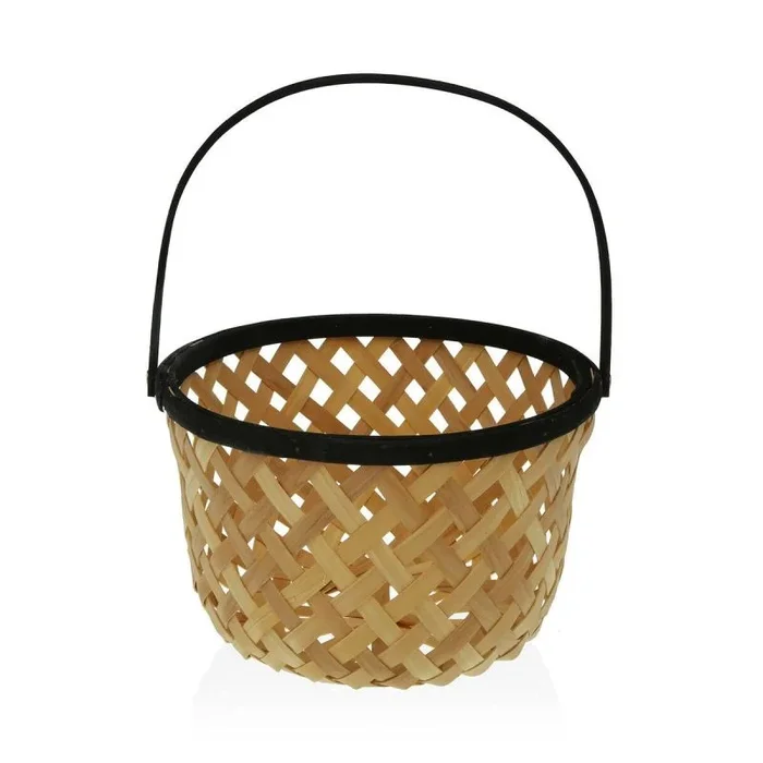 Frutero versa negro bambú (28,5 x 35 x 28,5 cm)