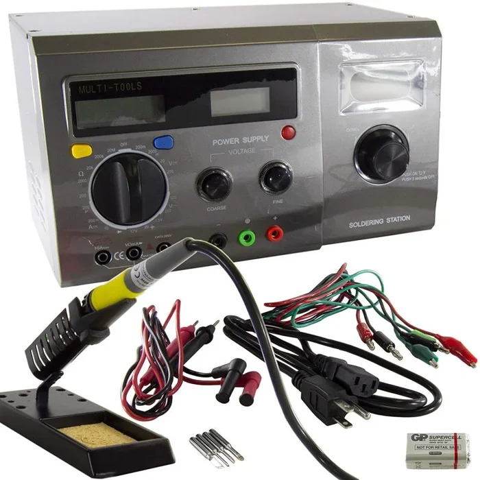 Fuente Alimentacion + Multimetro + Soldador Lcd Zd-8901