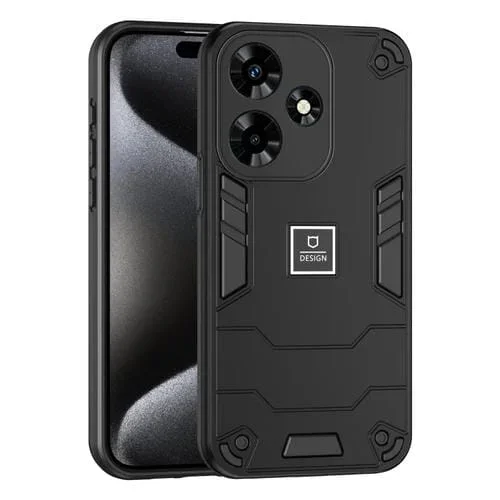 Funda 2 en 1 Infinix Hot 30 a Prueba de Golpes (Negro)