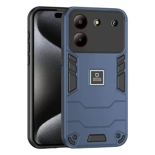 Funda 2 En 1 para ZTE Blade A54 a Prueba de Golpes (Azul)