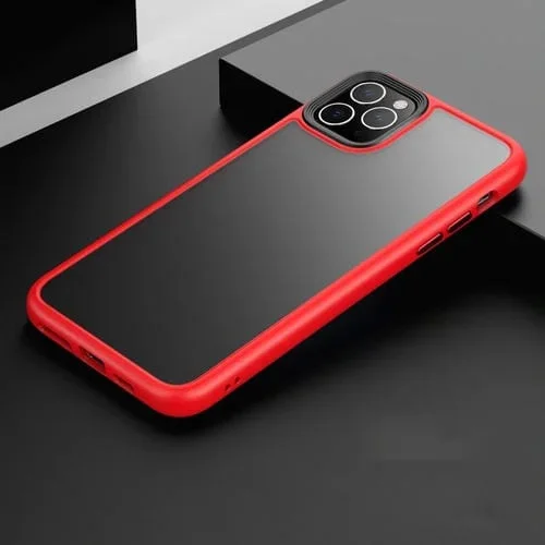 Funda a Prueba de Golpes y Choques Helada para iPhone 11 Pro (Rojo)