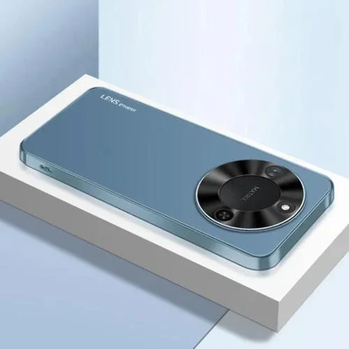 Funda Acrílico Esmerilado con Galvanoplastia para Honor X60 Ag (Azul Marino)