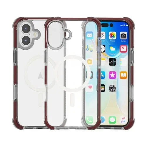 Funda Acrílico Magnética Magsafe para iPhone 16 Plus (Marrón)