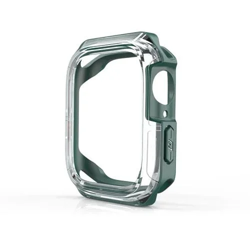 Funda Armadura Transparente Dos Colores para Apple Watch Series 6, SE, 5, 4 40mm (Green)