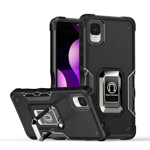 Funda Armor Antideslizante con Ring Holder para TCL Ion Z (Negro)