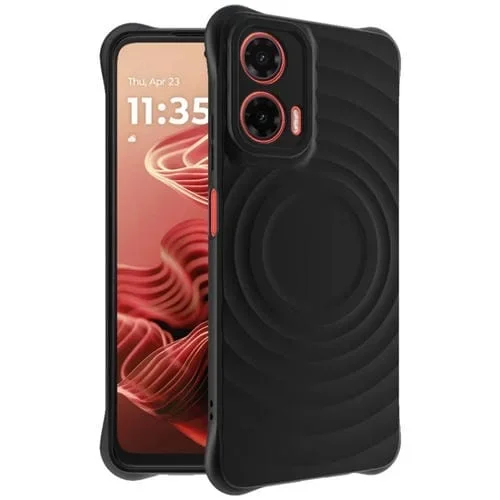 Funda Blanda Imak Uc-6 Series para Motorola Moto G35 5G con Diseño de Escarcha (Negra)