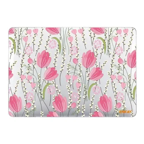 Funda Cristal Enkay Flower Series para MacBook Pro 16 A2141 (Tulipes)