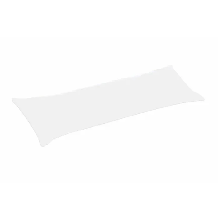 Funda de almohada hosteline iris blanco cama de 150 144 hilos 150 cm