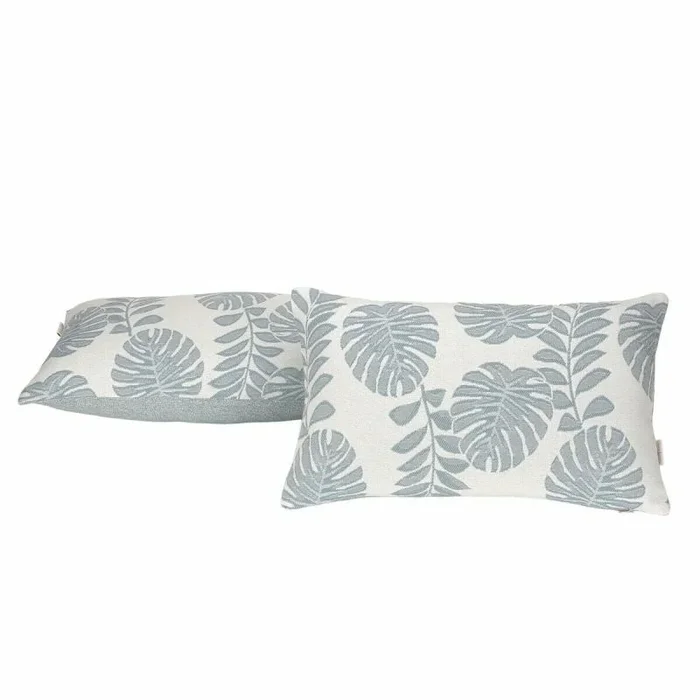 Funda de cojín alexandra house living ordesa azul blanco 2 unidades