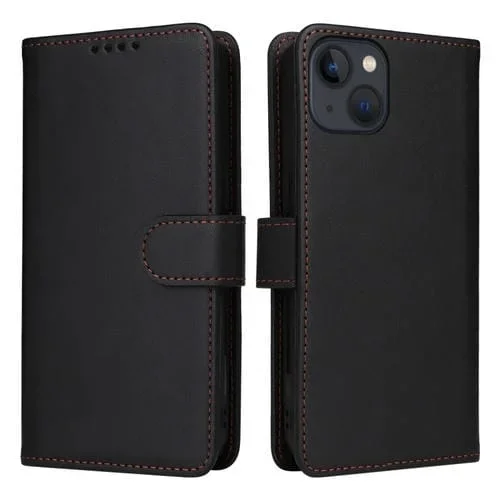 Funda de Cuero 2 en 1 Betopnice Bn-005 para iPhone 13/14 (Negro)