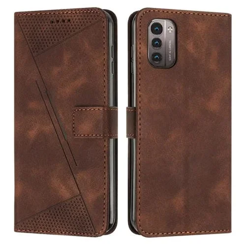 Funda de Cuero con Cordón para Nokia G11 / G21 Dream Triangle (Marrón)
