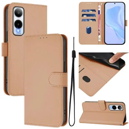 Funda de Cuero con Cordón para Teléfono Cricket Icon 6 Skin Feel (Desnudo)