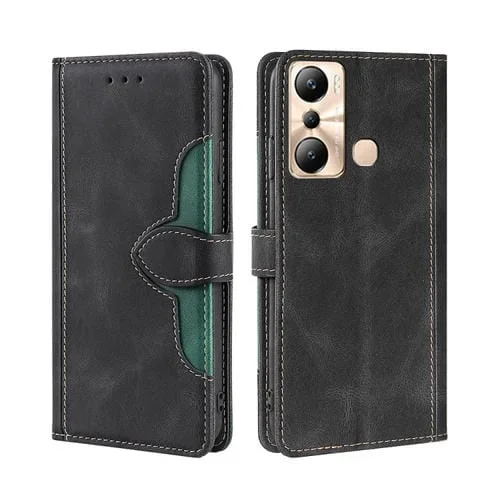 Funda de Cuero con Hebilla Magnética para Infinix Hot 20I Skin Feel (Negro)