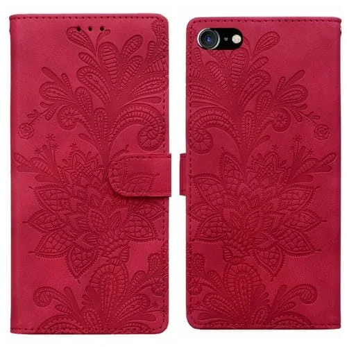 Funda de Cuero con Hebilla Magnética para iPhone 6/7/Se 2022 (Rojo)