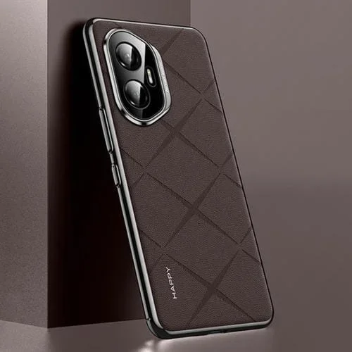 Funda de Cuero con Tapa Dura para Honor 300 (Marrón)
