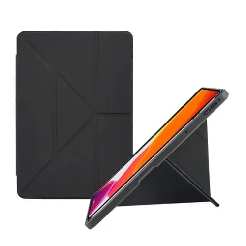 Funda de Cuero Inteligente Plegable y 2 en 1 Acrílico para iPad (2025/2022) (Negra)
